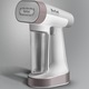 Aparat de calcat vertical cu abur 2 in 1 Tefal Pure Force DT8720E0, 1800W, jet de abur 90 g/min, variabil 0 - 35 g/min, rezervor apa 180 ml, 4 trepte abur, functie Boost, oprire automata, autonomie rezervor apa 12 min, incalzire rapida in 25 s, alb & gri