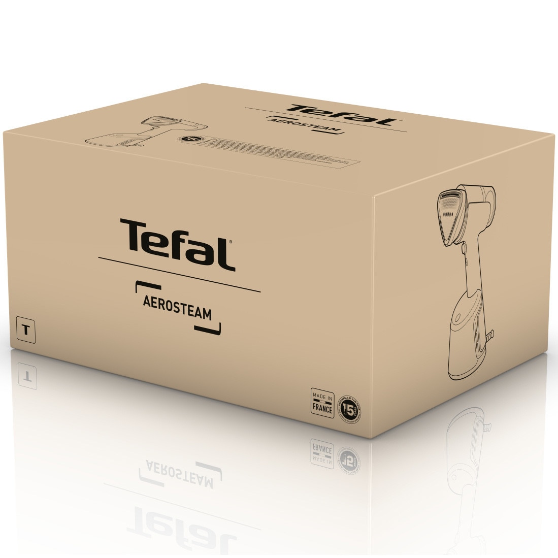 Aparat de calcat vertical cu abur Tefal AeroSteam DT9810F0, 1400W, abur variabil 0 - 20 g/min, 3 niveluri de aspirare, rezervor apa 100 ml, talpa monotemp, autonomie 6 minute, albastru & gri