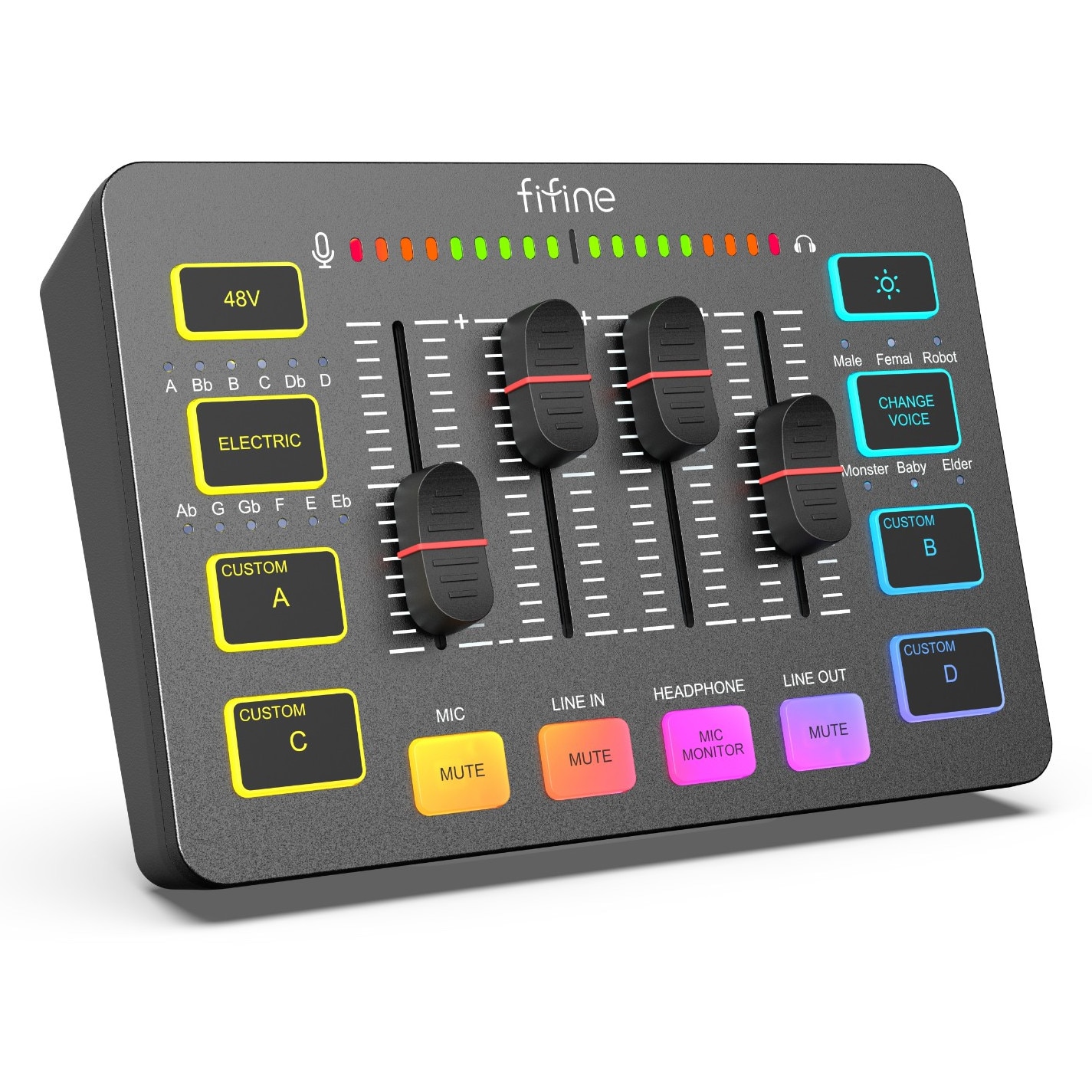sounds familiar 3枚セット Mixer Fifine Sound Card SC3 Black USB cu RGB XLR 2 - canal - eMAG.ro
