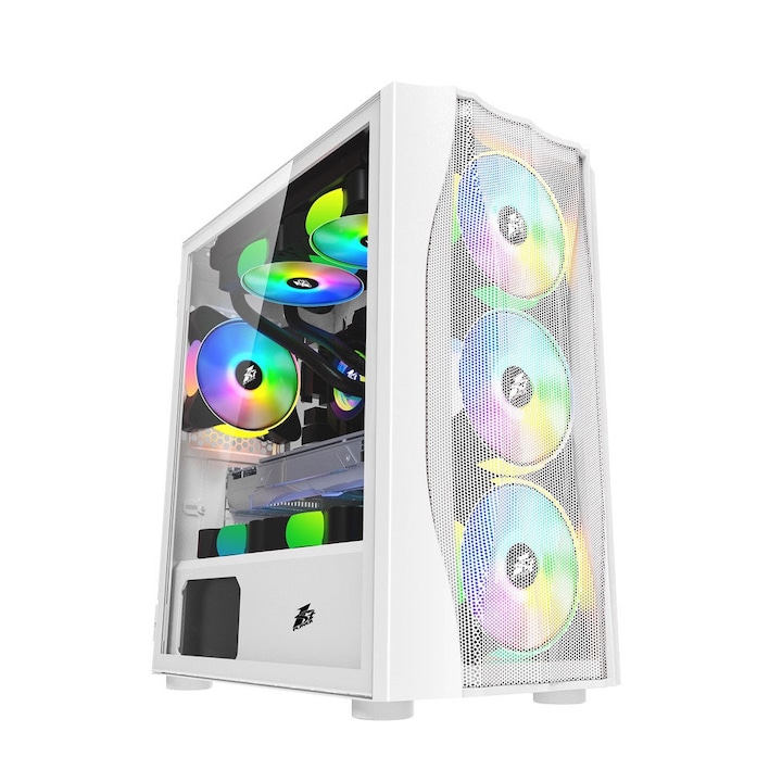 VIST GLASS Q1 Sistem PC Ryzen 7 5700X, Ram 32GB, NVIDIA GeFroce RTX 5060, SSD 1TB M.2, WIFI, Windows 11 Pro preinstalat