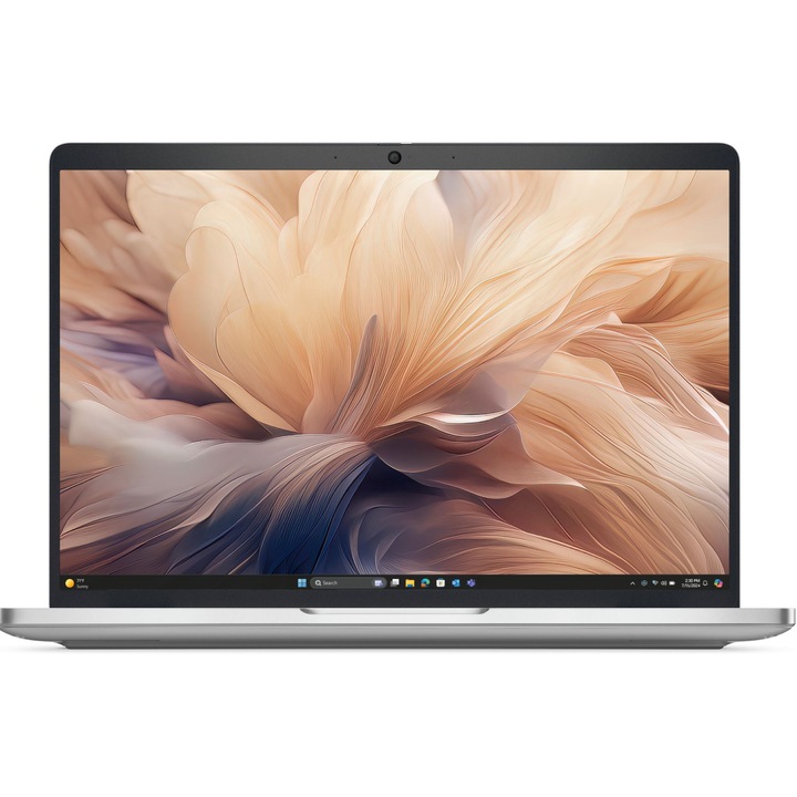 Лаптоп Dell Pro 14 Plus PB14250 с Intel Core 5 120U (0.9/5.0GHz, 12M), 16 GB, 512GB M.2 NVMe SSD, Intel Iris Xe Graphics, Ubuntu, Сребрист