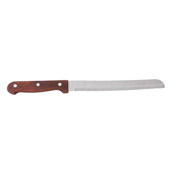 Fogazott steak kés fa nyéllel 32cm