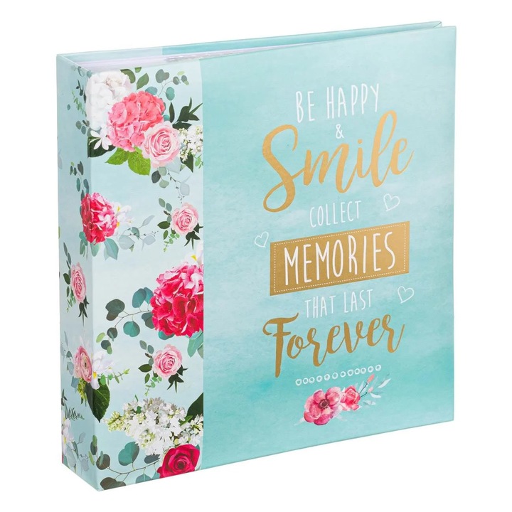 Album Fotografii Floral Verde 22.5x22cm (200 de locuri)