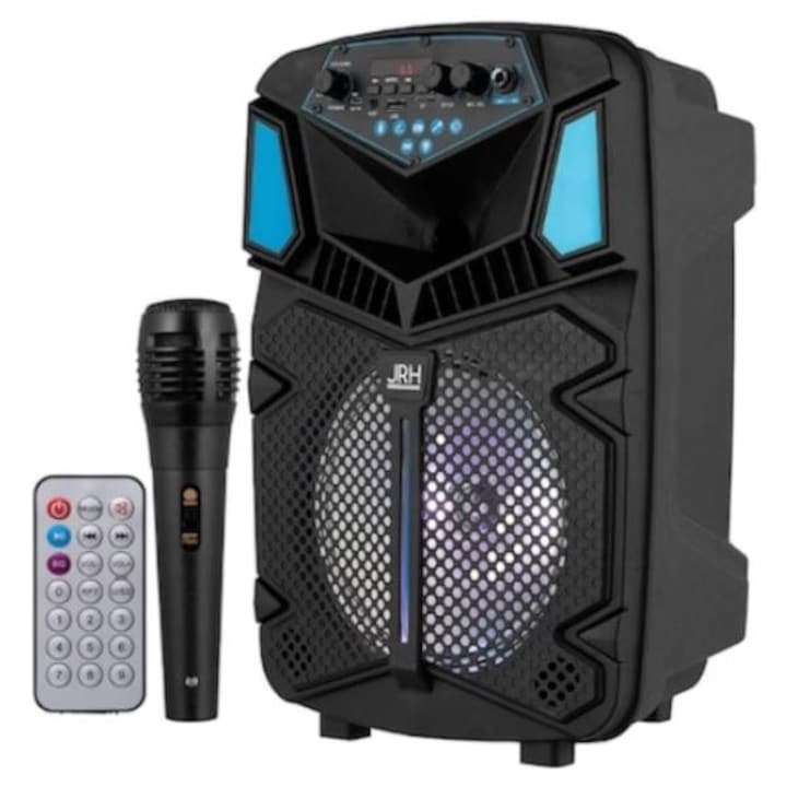 Boxa Portabila 300W, JRH H8, Bluetooth, AUX, Radio Fm, USB, Microfon inclus