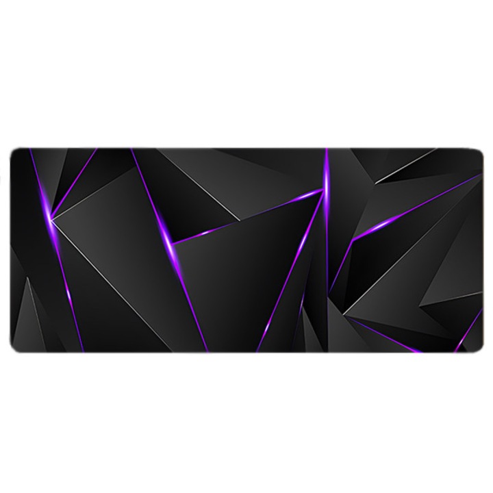 Mousepad profesional 3D, suprafata textila, baza cauciucata anti-alunecare, 600x300x2mm, dark lilla
