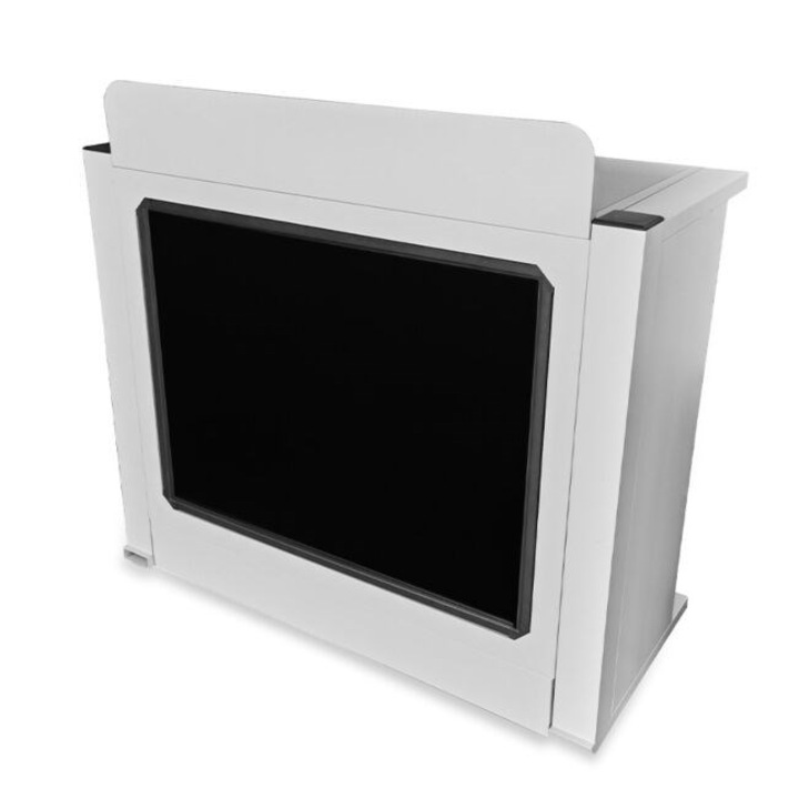 Masa Stand DJ, iluminata, alb