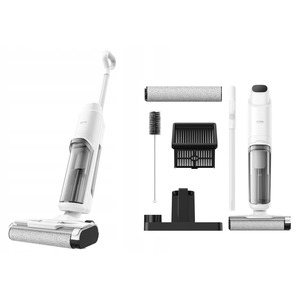 Aspirator vertical Mova K10, 6500 Pa, 0,6 l, alb, 3,8 kg