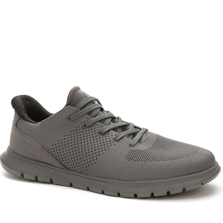 Sportcipő, Grunberg, hétköznapi, szürke, textil/szintetikus