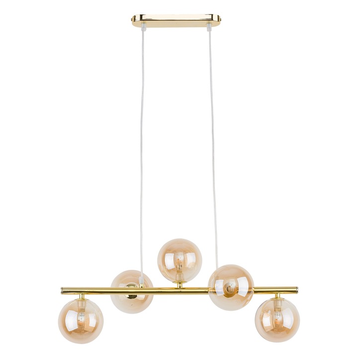 Lustra TK-Lighting ESTERA, 5 surse de lumina, auriu