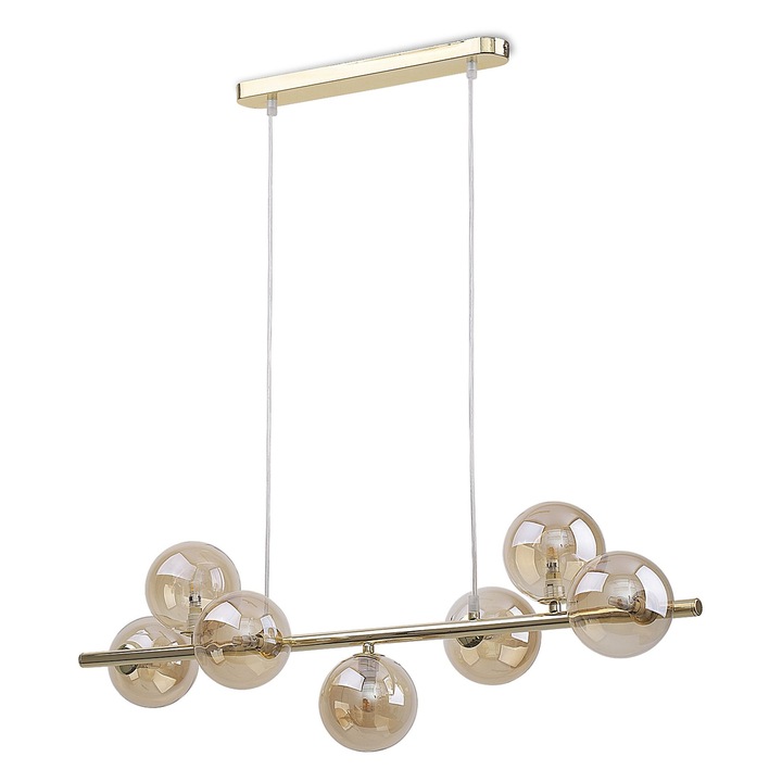 Lustra TK-Lighting ESTERA, 7 surse de lumina, aurie, dimensiuni variate