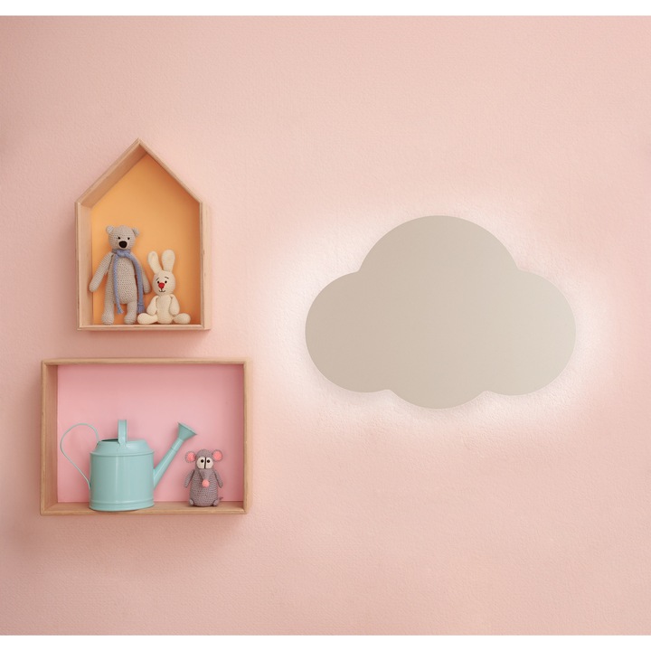 Стенна лампа CLOUD, TK-Lighting, 2 x G9, пастелно, бежово