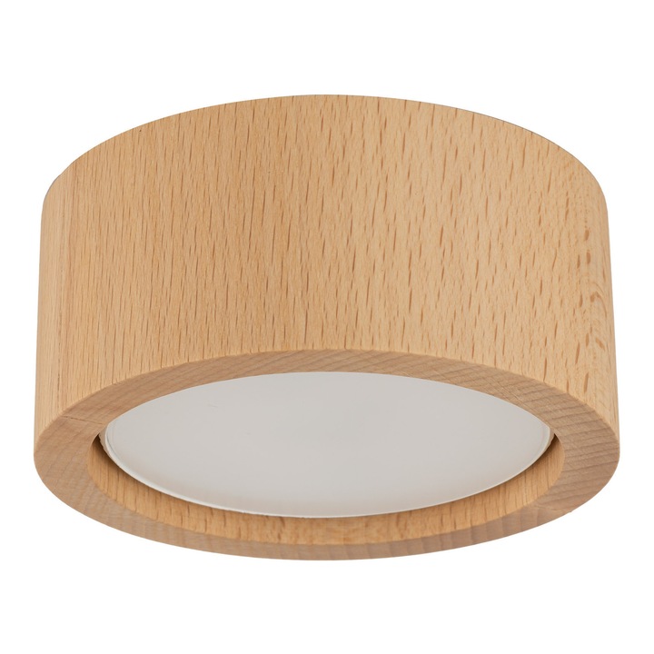 Lampa plafoniera EVE, TK-Lighting, lemn, 1x GU10, 1x GX53, design modern