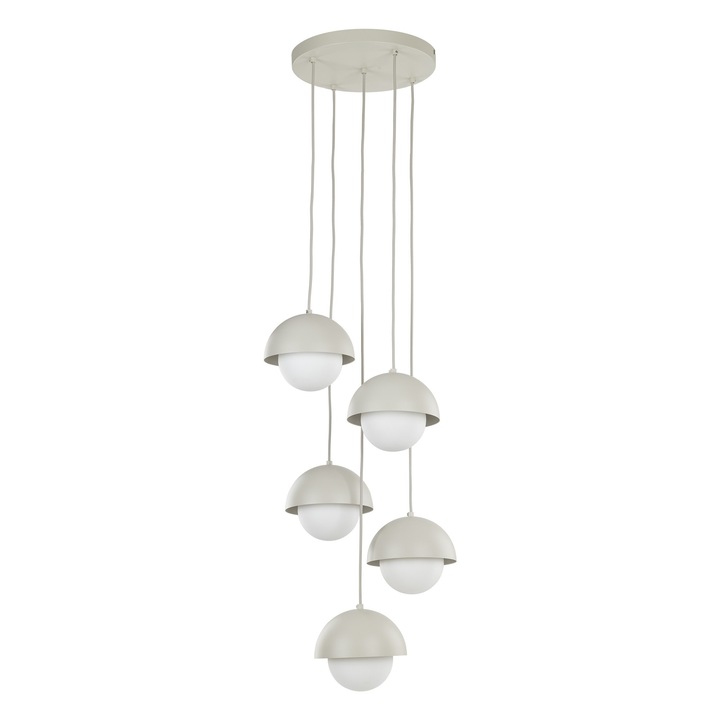 Lustra TK-Lighting BONO, 5 puncte, negru, design industrial