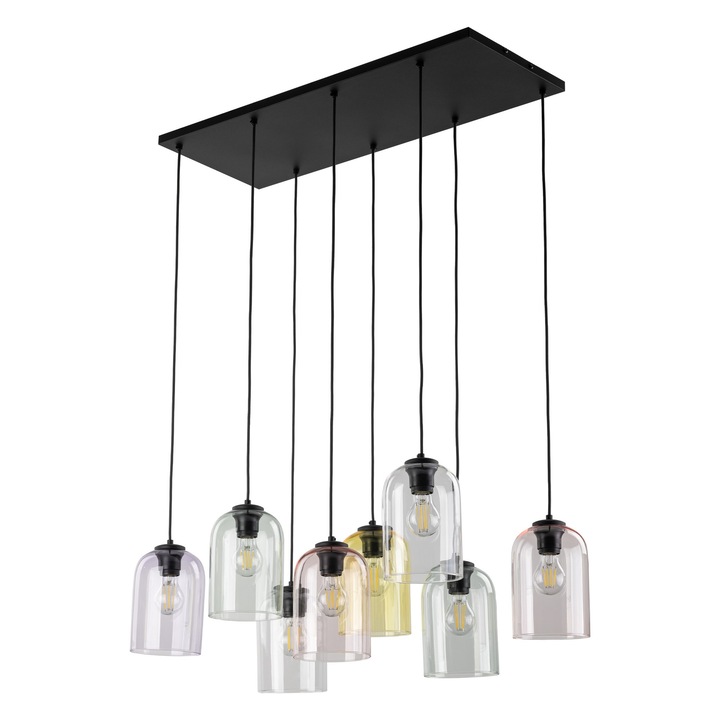 Lustra TK-Lighting Molly, 8 brate, pastel, multicolor
