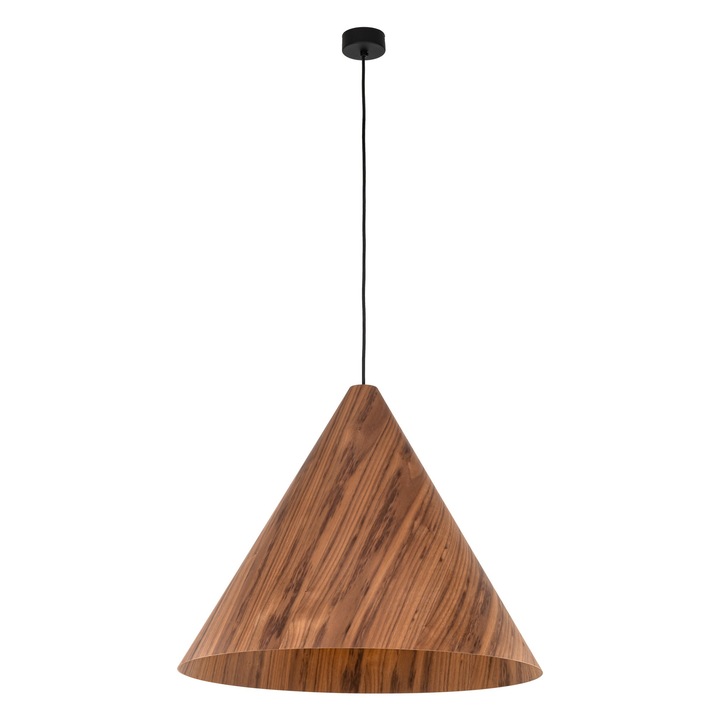 Lustra SOLIS WOOD, TK-Lighting, DAB CIEMNY, design modern, dimensiuni 30x45cm