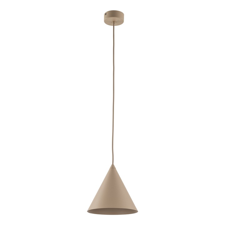 Lustra CONO TK-Lighting, design minimalist, culoare alba, dimensiune 1 S