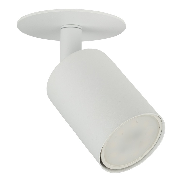 Spot NEX, TK-Lighting, alb, 1xGU10, montaj pe perete sau tavan