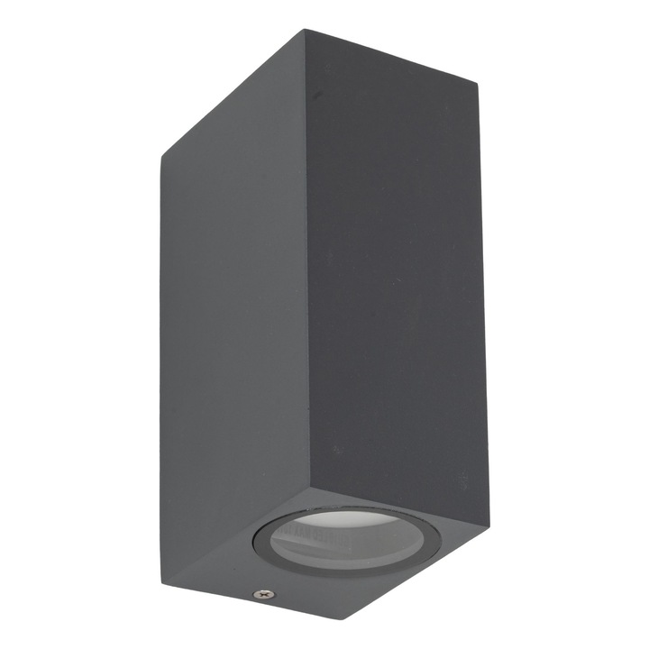 Aplica TK-Lighting AXIS, 2xGU10, gri, IP44, dimensiuni compacte