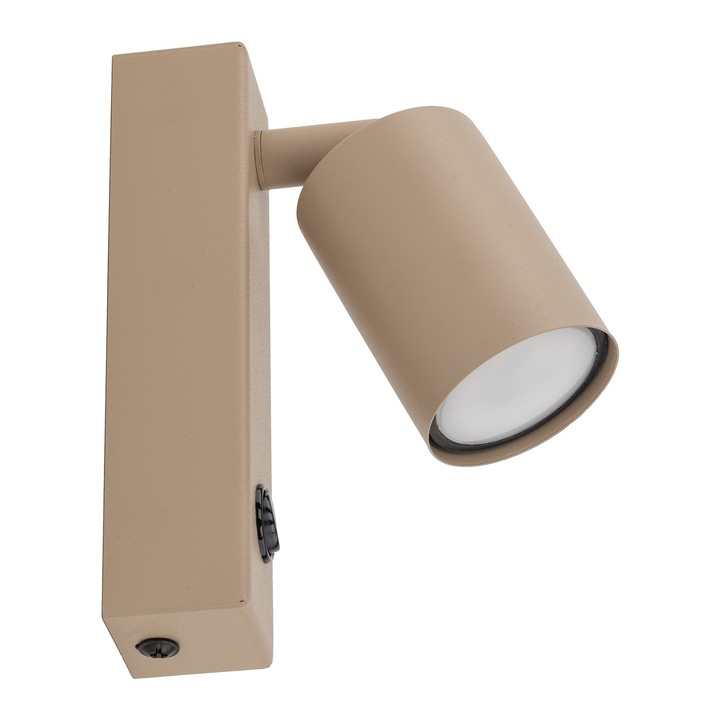 Стенна лампа TK-Lighting, 1xGU10, минималистично покритие, бежово