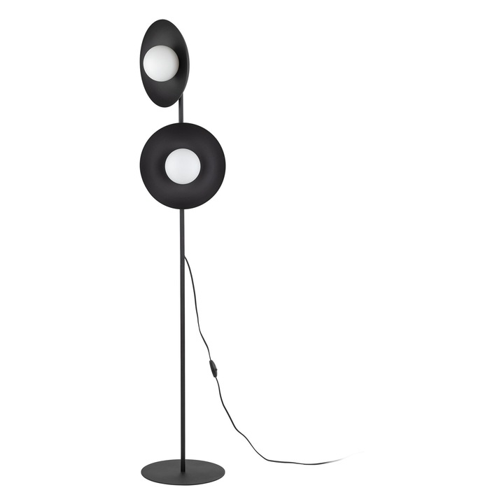 Подова лампа, TK-Lighting, 2xG9, черна, модерен дизайн, метал