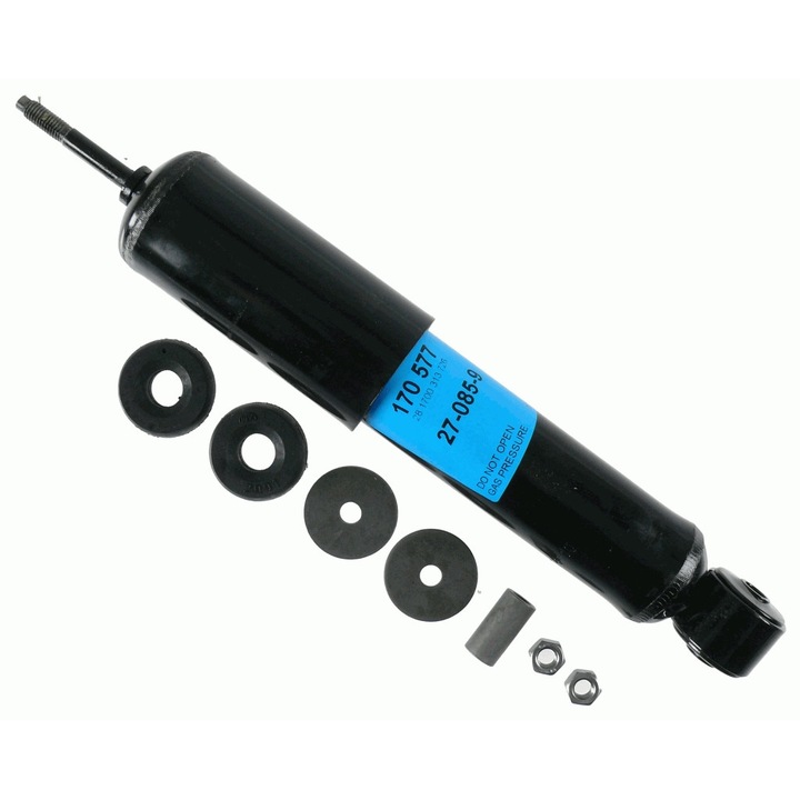 Lengéscsillapító, SACHS, 170 577, teleszkópos, olajnyomásos, szemes rögzítésű, 26x97cm