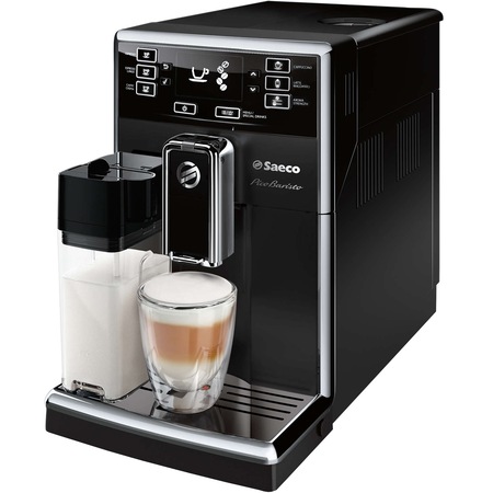 Espressor super-automat Saeco PicoBaristo HD8925/09, Carafa pentru lapte integrata, 1.8l, rasnita 100% ceramica, Boiler cu incalzire rapida, Negru