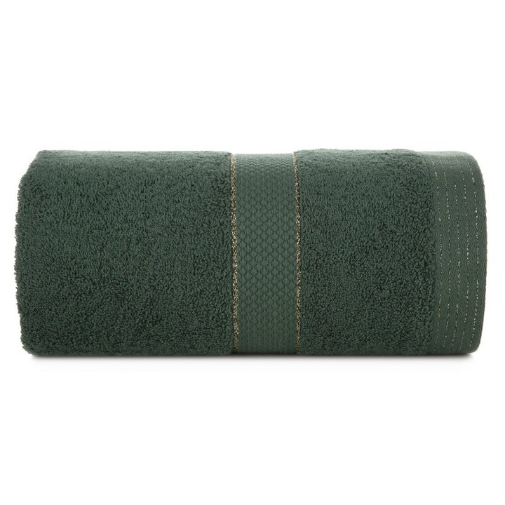 Prosop de baie Eurofirany Bari 70x140cm, 100% bumbac, 500 g/m2, verde