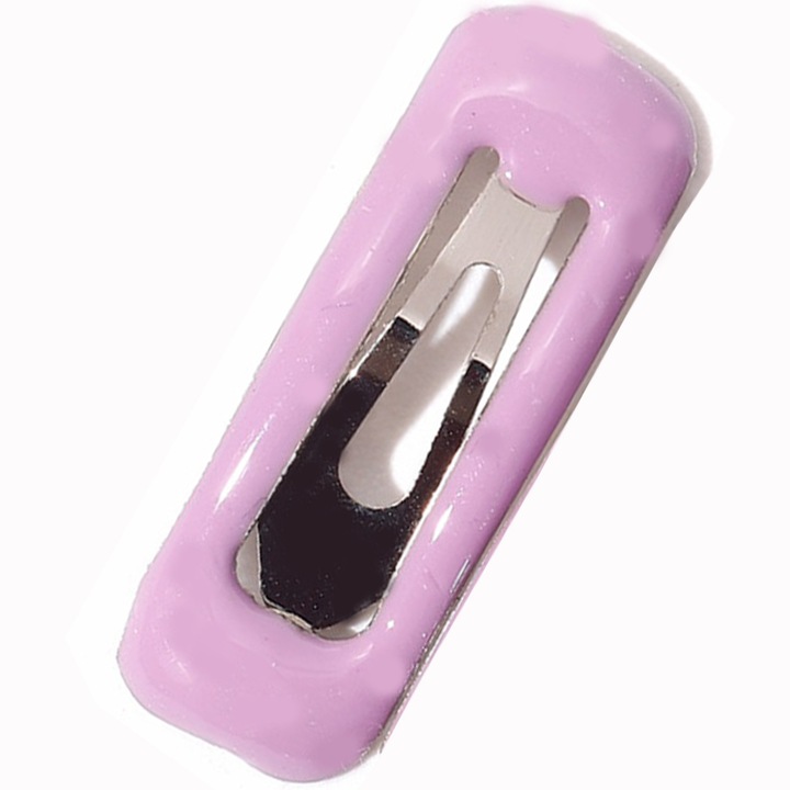 Agrafe par, Plastic si Metal, dreptunghiulara, pentru a preveni parul slabit, bretonul si zborul de pe fata, violet deschis