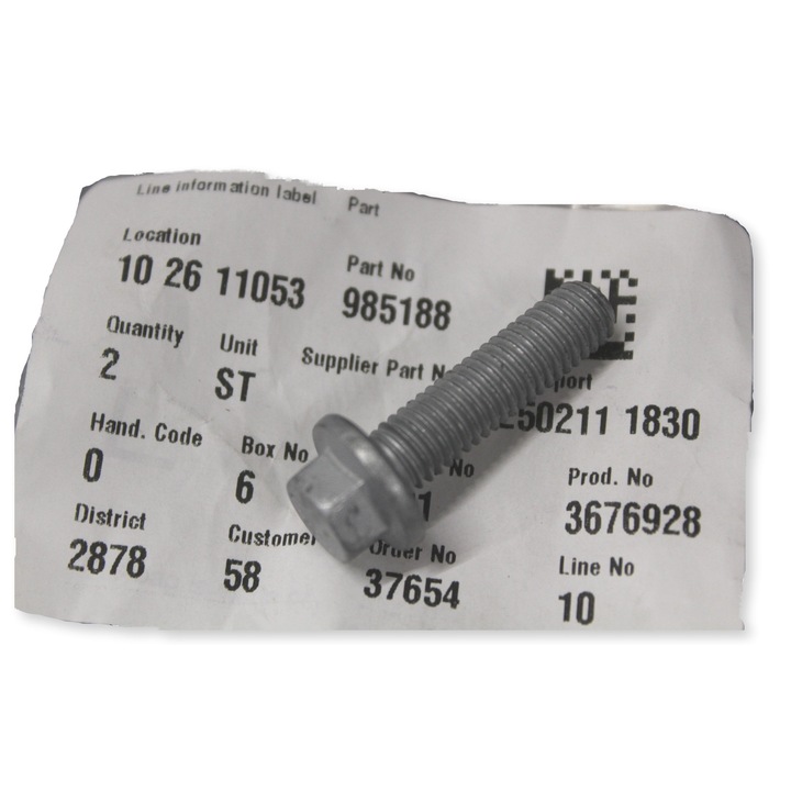 Csavar M8x30 eredeti VOLVO 985188, új