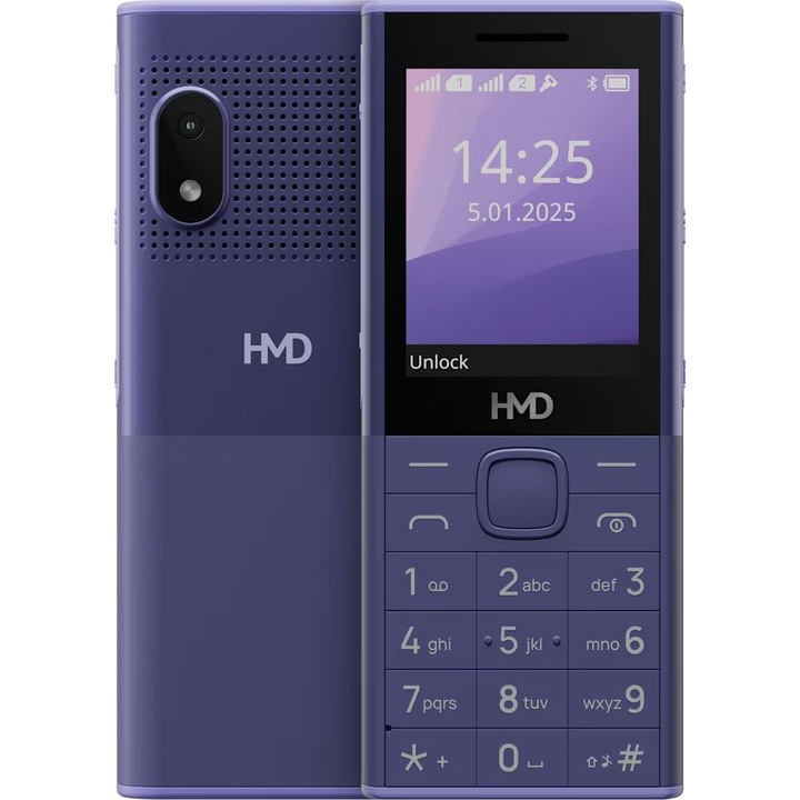 Смартфон HMD 150 Music, 8MB, 8MB, Purple