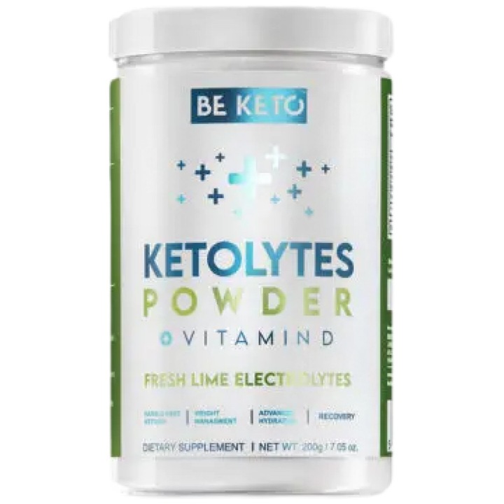 Supliment alimentar Be Keto Ketolytes Pudra Keto Electrolytes, Lamaie, 200 grame