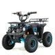 Mini atv XTR M9, roti 6inch, 50cc, 2 timpi, pornire la sfoara, culoare negru/albastru