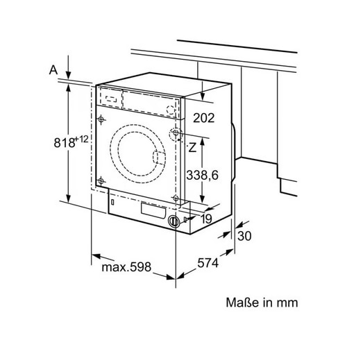 Masina de spalat rufe incorporabila Siemens WI14W443, 8 kg, 1400 rpm, iQ700
