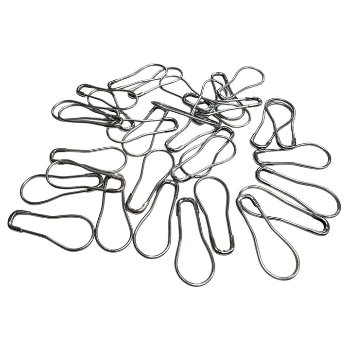 Ace de siguranta, 22 mm, metal, argint, fara nichel, 1000 buc