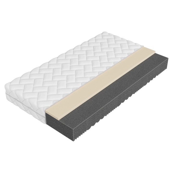 Saltea cu spuma cu doua fete Mumiku 22 cm 140x200, MIRJAN 24, anti-alergice, 140x200x13 cm