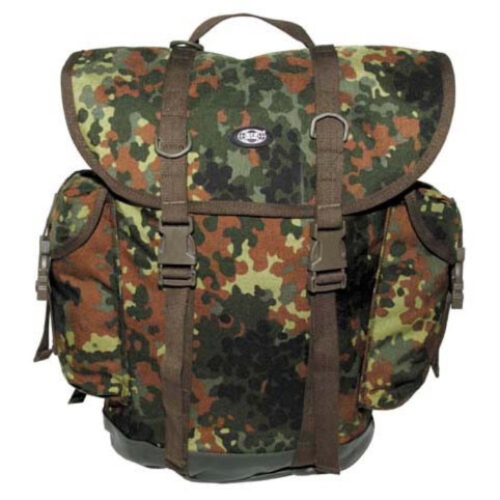 Rucsac MFH flecktarn 30L, material Cordura, impermeabil, cu bretele captusite