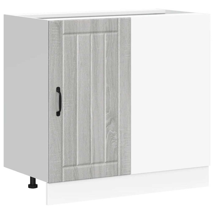 Dulap de baza pentru chiuveta „Lucca” vidaXL, Lemn prelucrat, Sonoma gri, 25.65 kg