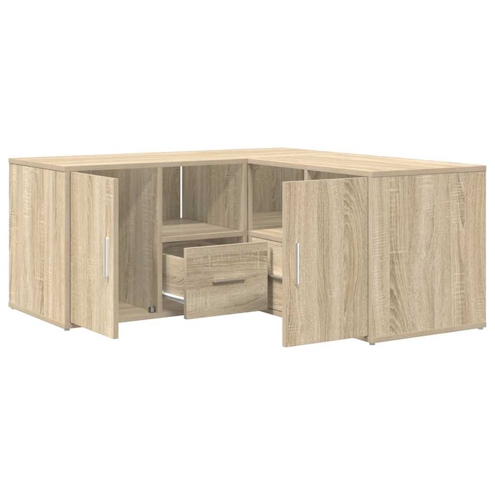 vidaXL sonoma tölgy színű szerelt fa sarokszekrény 160 x 40 x 45 cm 3307821