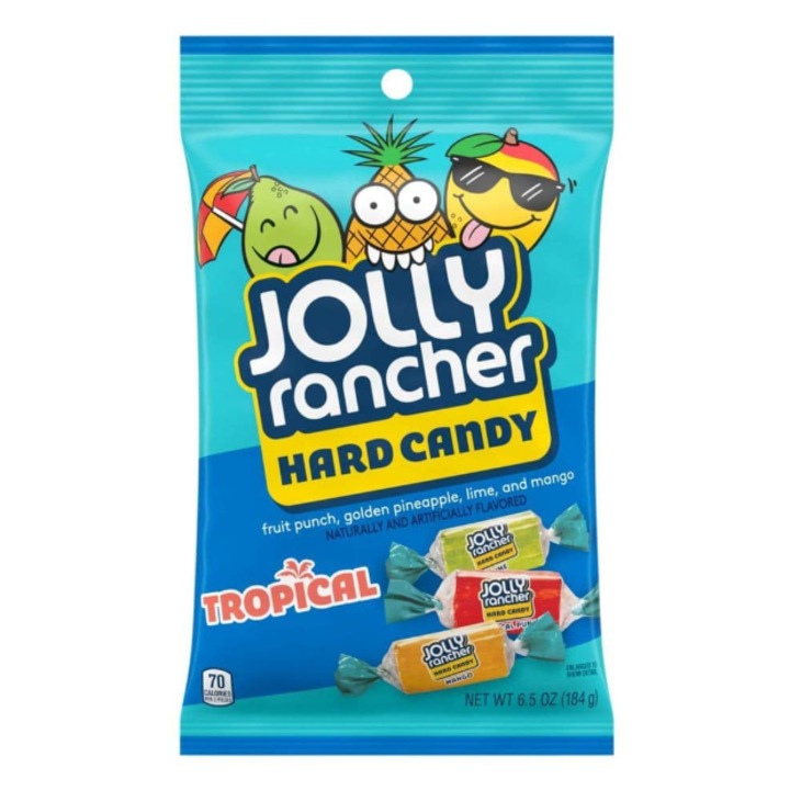 Jolly Rancher Hard Candy Tropical 184 g, Bomboane