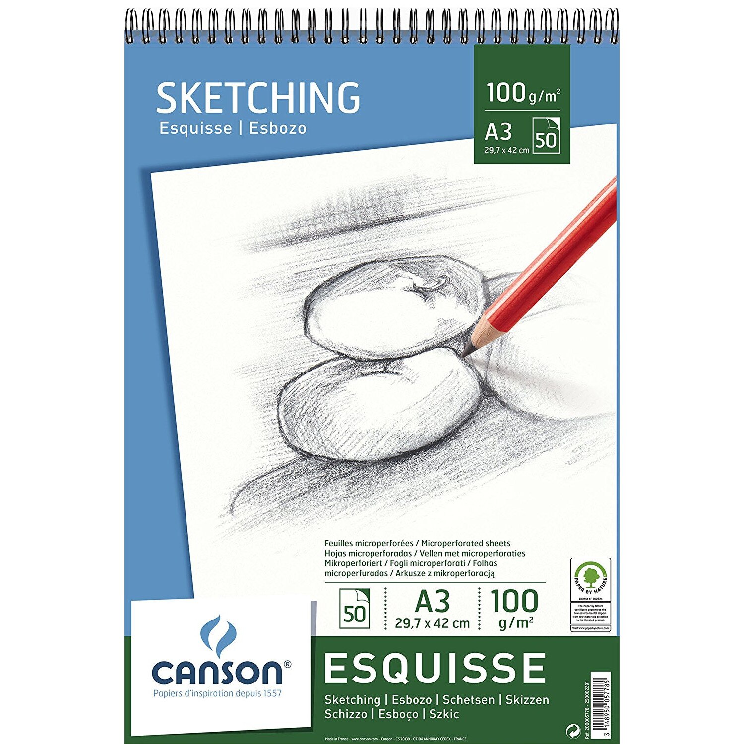 Bloc desen Esquisse, A3, 100 g/mp, 50 file, CANSON