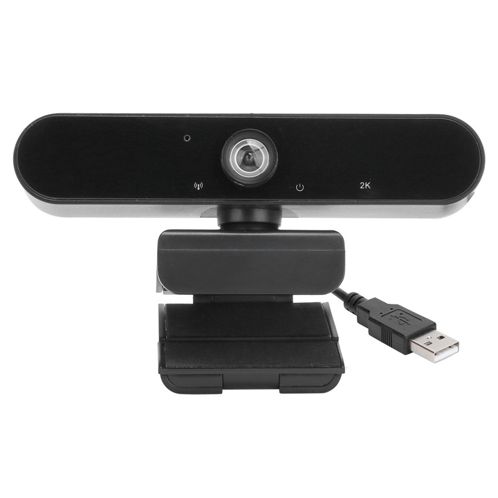 Уеб камера 1080P Fokelyi, 2.1MP, широк ъгъл 90°, 40x40x11mm