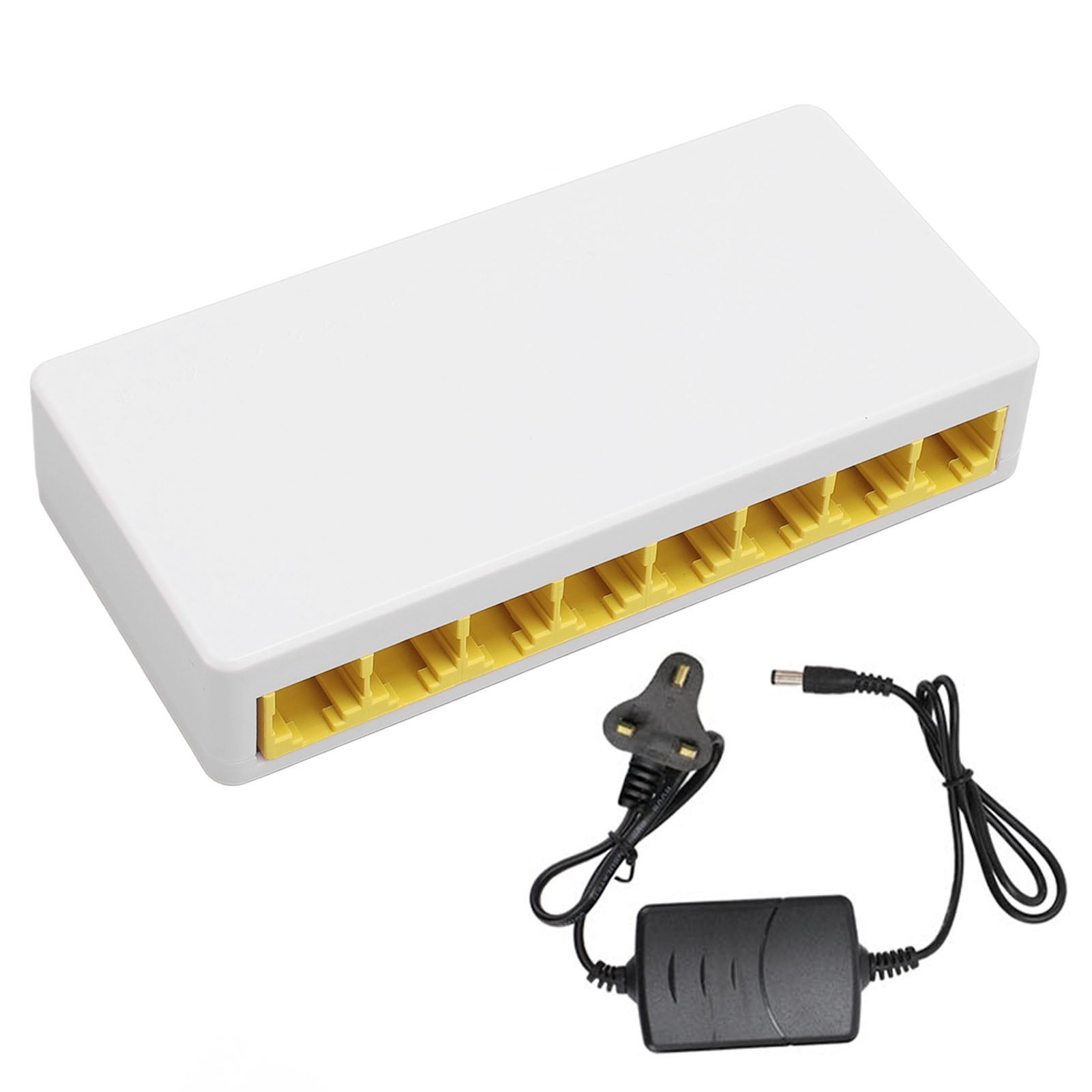 Switch Ethernet 8 porturi Fokelyi, gigabit, metal, 40x40x11mm