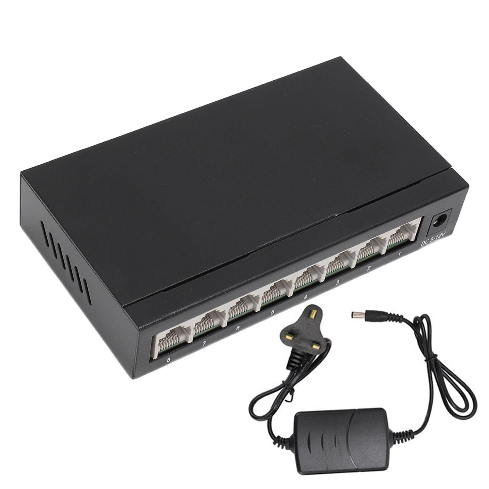 ●Rat Switch Ethernet Rapid 8 Porturi 10/100/1000Mbps, Metal