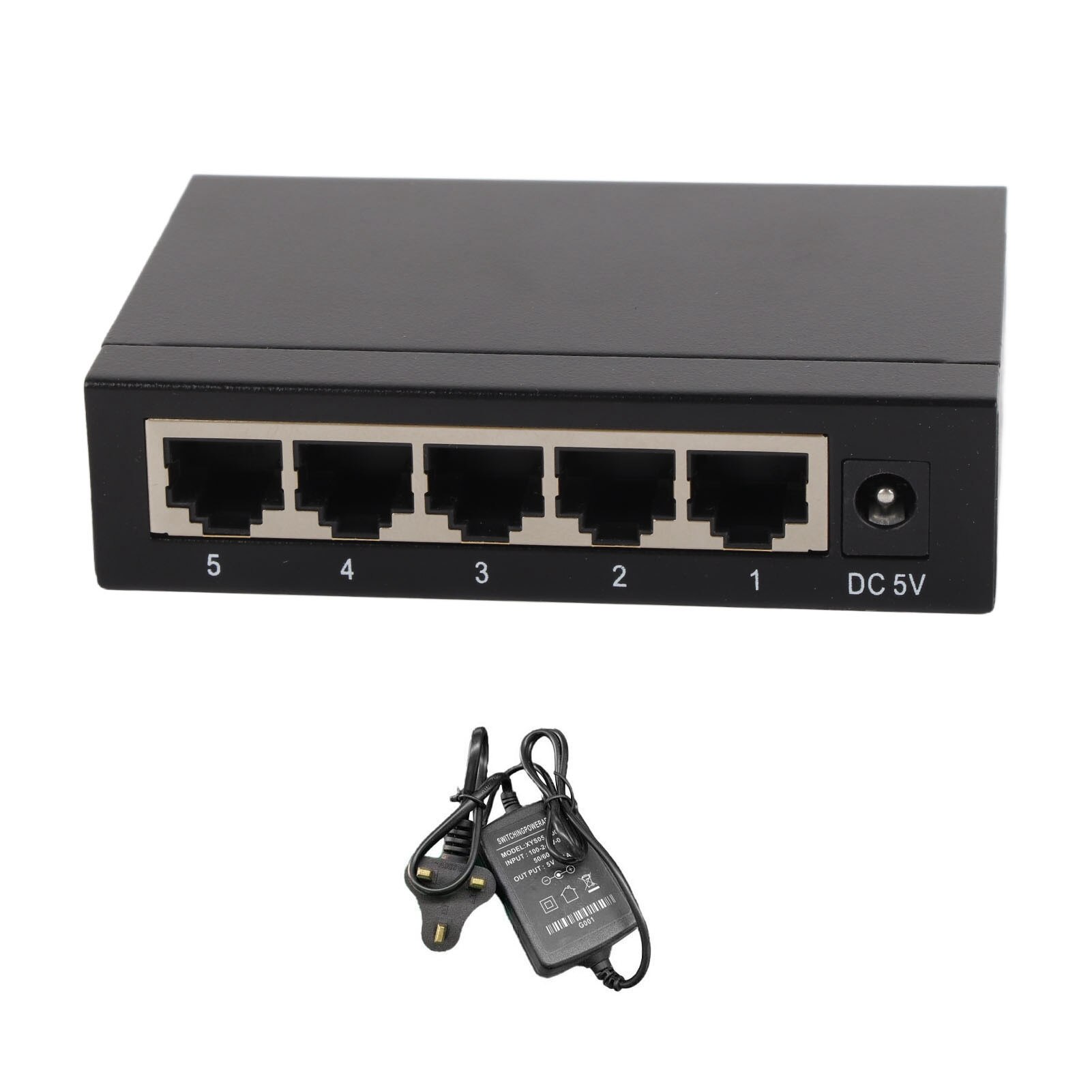 t*o様 Switch Switch Ethernet Gigabit 5 porturi, Fokelyi, metal, 10/100/1000Mbps
