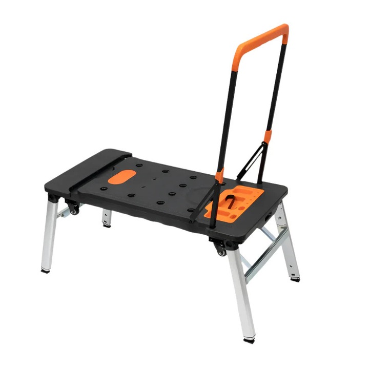 Мултифункционална маса 7 в 1, капацитет 250 кг, регулируема височина, черна, пълен комплект