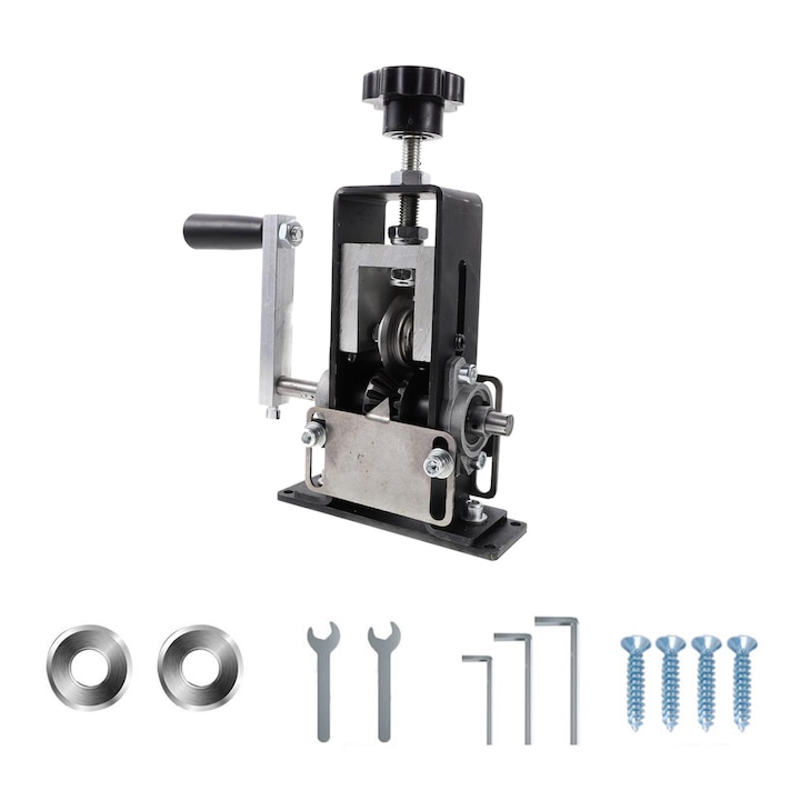 Unealta De Dezizolat Cabluri, ZGGZERG, Electrica sau manuala, 1-25mm, Rezistente, Maner Ergonomic, Functioneaza cu un burghiu, Pentru cabluri de cupru si aluminiu Constructie Din Aliaj De Aluminiu, 12*4*16cm, Negru