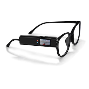 Ochelari cu Camera Spion, Garsonal®,2K, 110° unghi larg, microfon incorporat, 64 x 28 x 20 mm, Negru