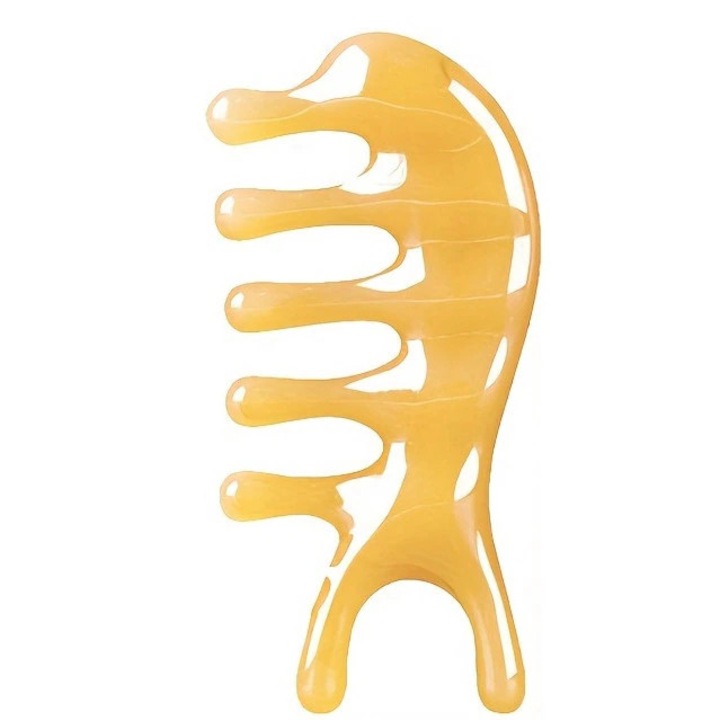 Gua sha de masaj facial si corp, din ceara de albine