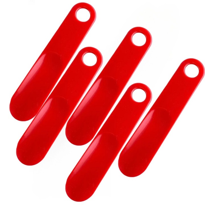 Set 5 incaltatoare, rosu, material durabil