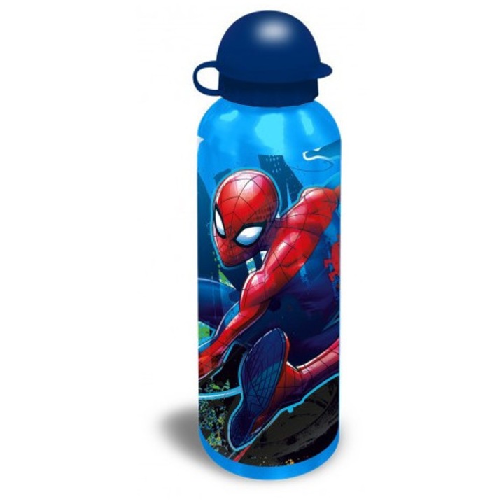 Pókember Web-Slinger alumínium kulacs ívókupakkal 500 ml